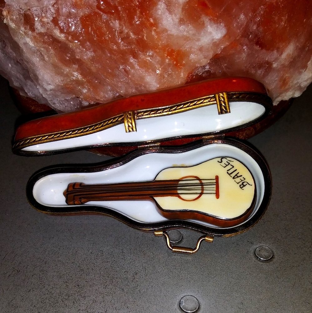RARE Limoges Beatles Guitar In Case